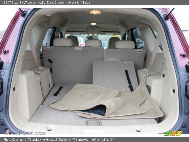 Dark Cranberry Metallic / Beige 2007 Suzuki XL7 Luxury AWD