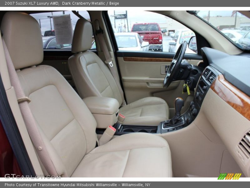 Dark Cranberry Metallic / Beige 2007 Suzuki XL7 Luxury AWD