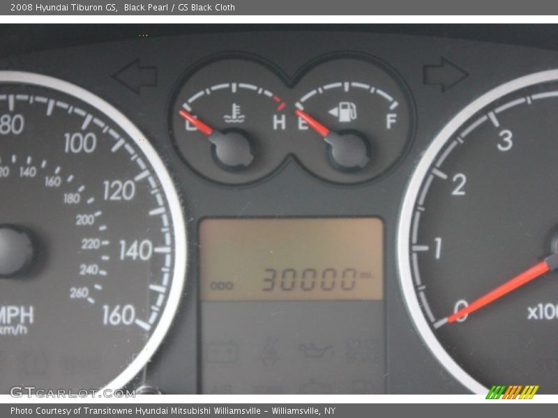 Black Pearl / GS Black Cloth 2008 Hyundai Tiburon GS