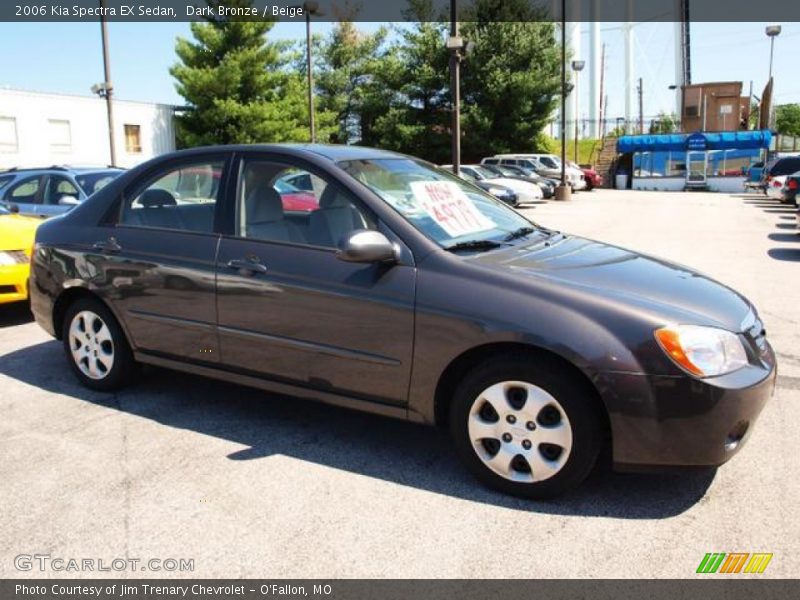 Dark Bronze / Beige 2006 Kia Spectra EX Sedan