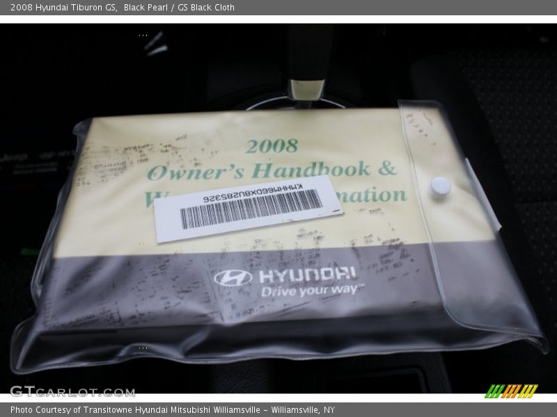 Black Pearl / GS Black Cloth 2008 Hyundai Tiburon GS