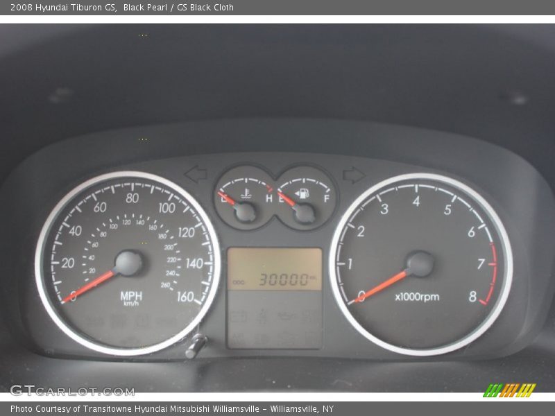 Black Pearl / GS Black Cloth 2008 Hyundai Tiburon GS