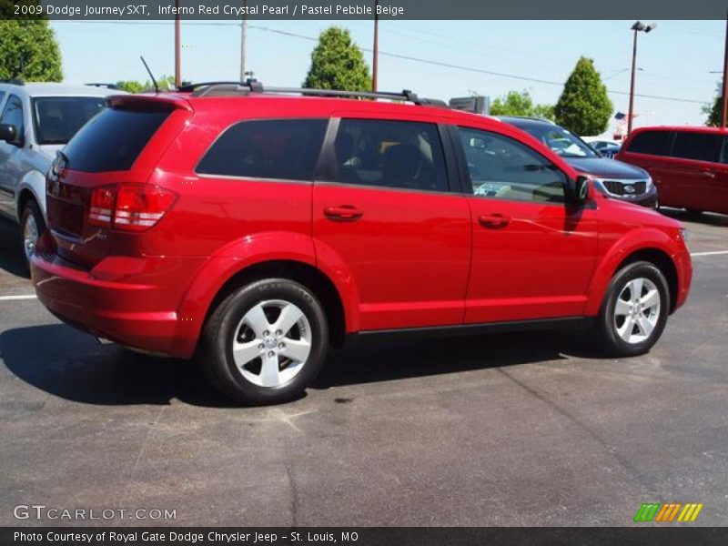 Inferno Red Crystal Pearl / Pastel Pebble Beige 2009 Dodge Journey SXT