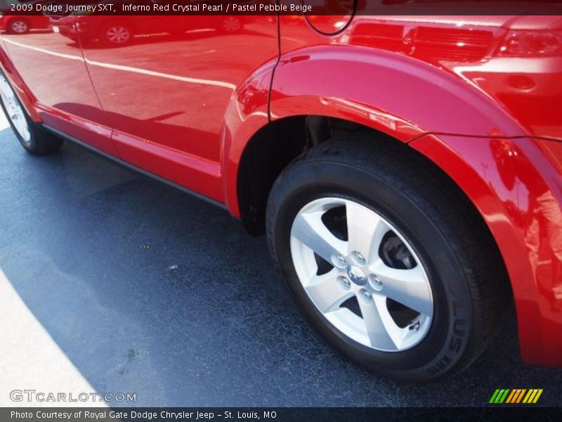 Inferno Red Crystal Pearl / Pastel Pebble Beige 2009 Dodge Journey SXT