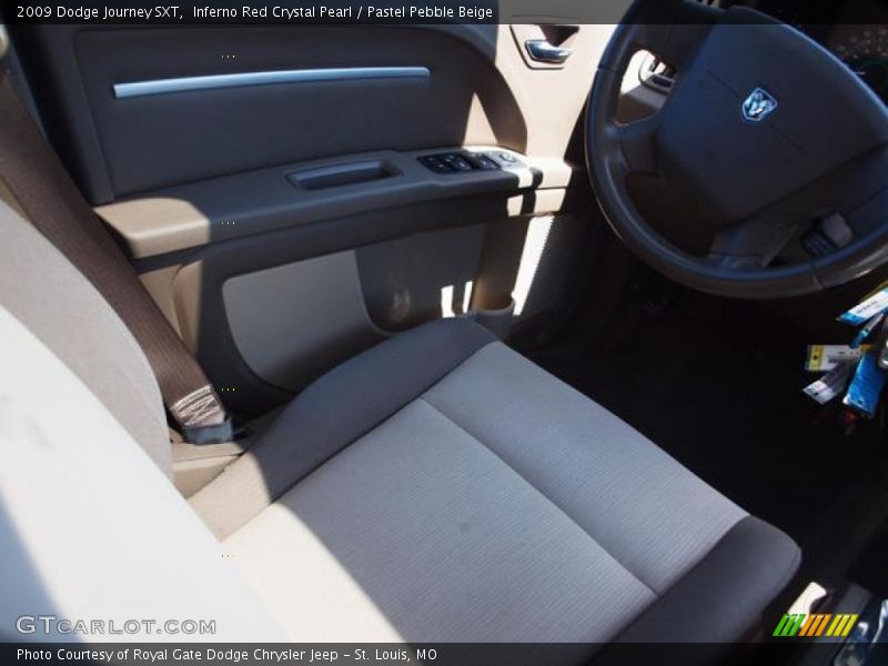 Inferno Red Crystal Pearl / Pastel Pebble Beige 2009 Dodge Journey SXT