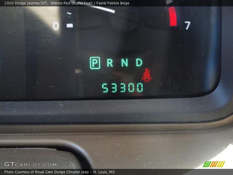 Inferno Red Crystal Pearl / Pastel Pebble Beige 2009 Dodge Journey SXT