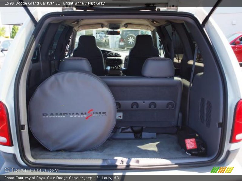 Bright White / Mist Gray 1999 Dodge Grand Caravan SE