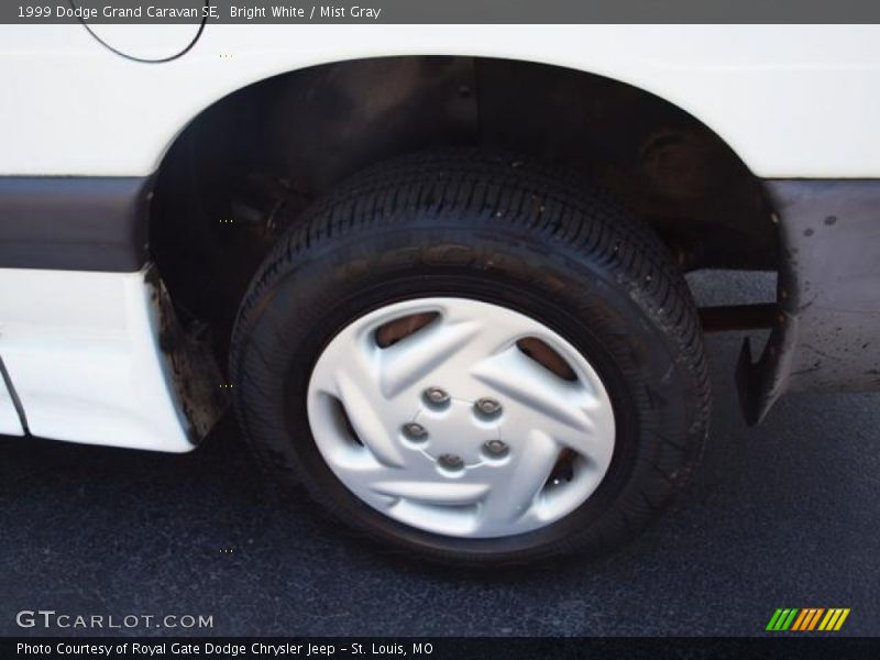 Bright White / Mist Gray 1999 Dodge Grand Caravan SE