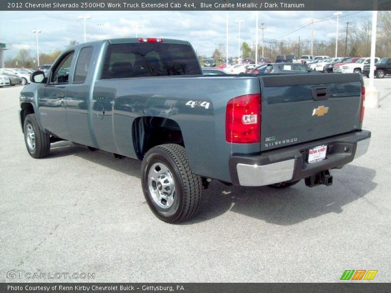 Blue Granite Metallic / Dark Titanium 2012 Chevrolet Silverado 2500HD Work Truck Extended Cab 4x4