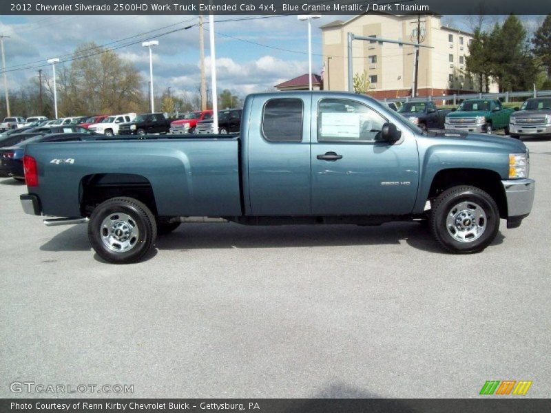 Blue Granite Metallic / Dark Titanium 2012 Chevrolet Silverado 2500HD Work Truck Extended Cab 4x4