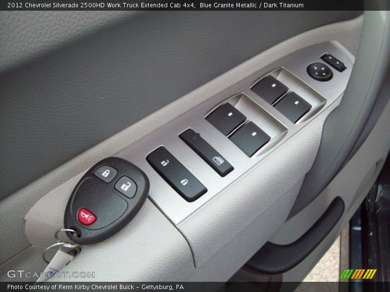 Blue Granite Metallic / Dark Titanium 2012 Chevrolet Silverado 2500HD Work Truck Extended Cab 4x4