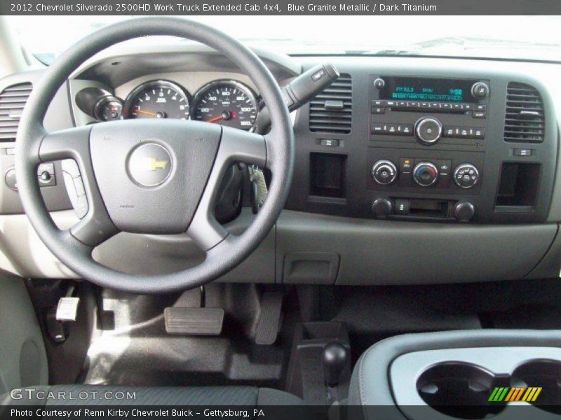 Blue Granite Metallic / Dark Titanium 2012 Chevrolet Silverado 2500HD Work Truck Extended Cab 4x4