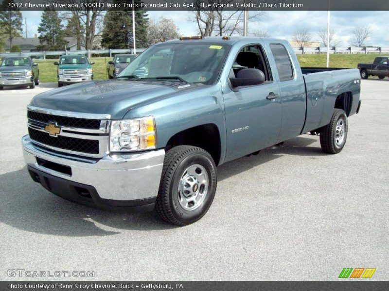 Blue Granite Metallic / Dark Titanium 2012 Chevrolet Silverado 2500HD Work Truck Extended Cab 4x4
