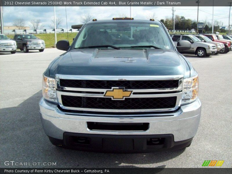Blue Granite Metallic / Dark Titanium 2012 Chevrolet Silverado 2500HD Work Truck Extended Cab 4x4