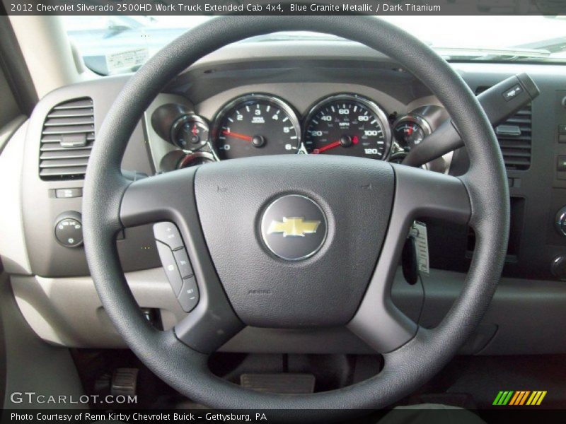 Blue Granite Metallic / Dark Titanium 2012 Chevrolet Silverado 2500HD Work Truck Extended Cab 4x4