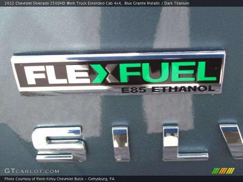Blue Granite Metallic / Dark Titanium 2012 Chevrolet Silverado 2500HD Work Truck Extended Cab 4x4