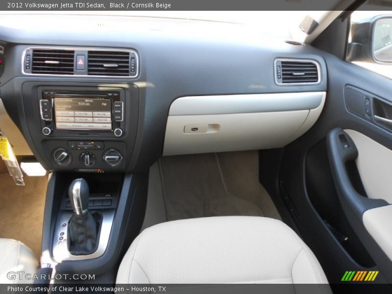 Black / Cornsilk Beige 2012 Volkswagen Jetta TDI Sedan