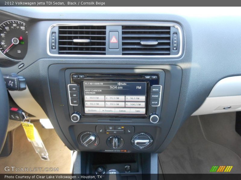 Black / Cornsilk Beige 2012 Volkswagen Jetta TDI Sedan