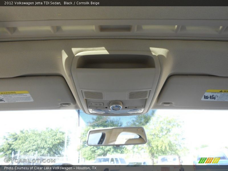 Black / Cornsilk Beige 2012 Volkswagen Jetta TDI Sedan