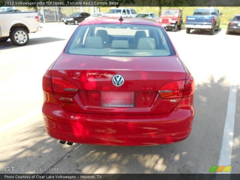 Tornado Red / Cornsilk Beige 2012 Volkswagen Jetta TDI Sedan