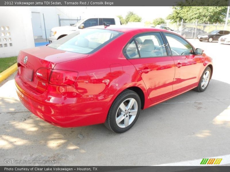 Tornado Red / Cornsilk Beige 2012 Volkswagen Jetta TDI Sedan