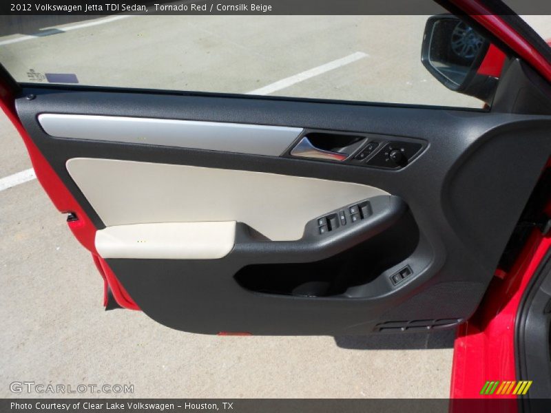 Tornado Red / Cornsilk Beige 2012 Volkswagen Jetta TDI Sedan