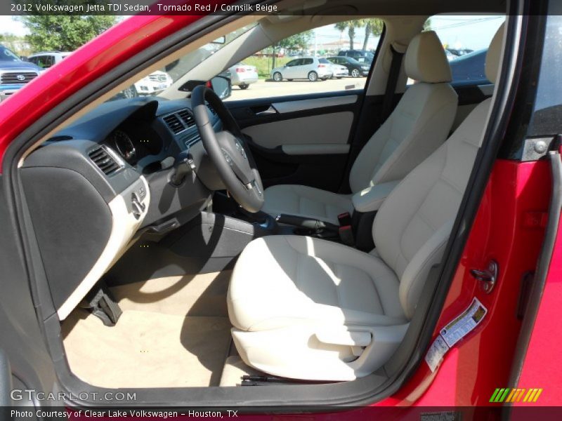 Tornado Red / Cornsilk Beige 2012 Volkswagen Jetta TDI Sedan