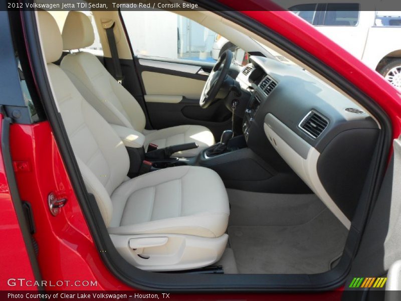 Tornado Red / Cornsilk Beige 2012 Volkswagen Jetta TDI Sedan