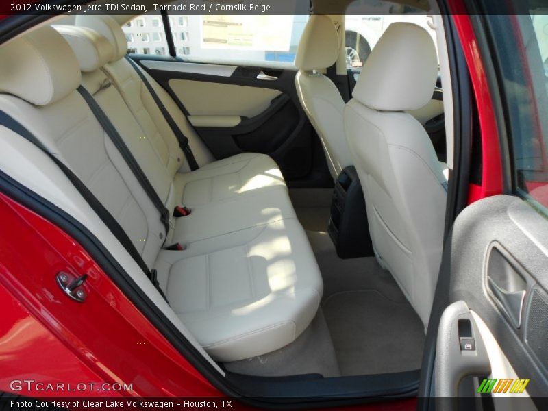 Tornado Red / Cornsilk Beige 2012 Volkswagen Jetta TDI Sedan