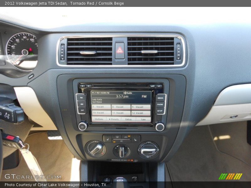 Tornado Red / Cornsilk Beige 2012 Volkswagen Jetta TDI Sedan
