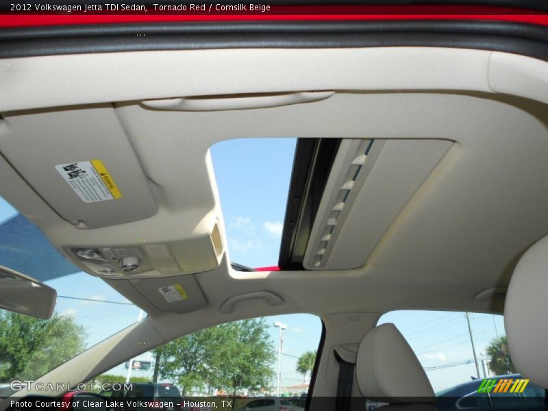 Tornado Red / Cornsilk Beige 2012 Volkswagen Jetta TDI Sedan