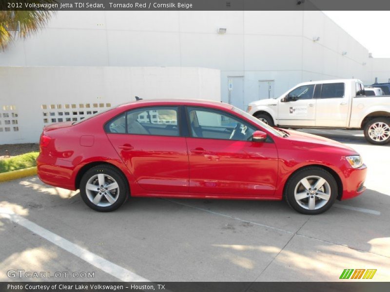 Tornado Red / Cornsilk Beige 2012 Volkswagen Jetta TDI Sedan