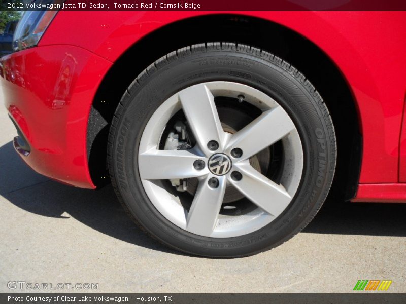 Tornado Red / Cornsilk Beige 2012 Volkswagen Jetta TDI Sedan