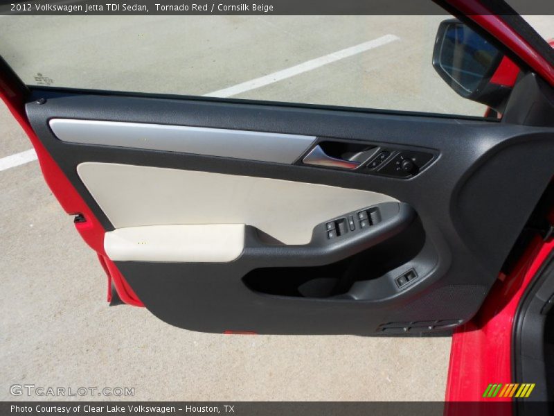 Tornado Red / Cornsilk Beige 2012 Volkswagen Jetta TDI Sedan