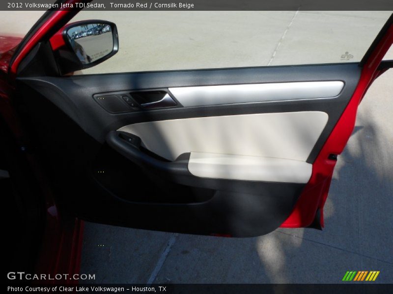 Tornado Red / Cornsilk Beige 2012 Volkswagen Jetta TDI Sedan