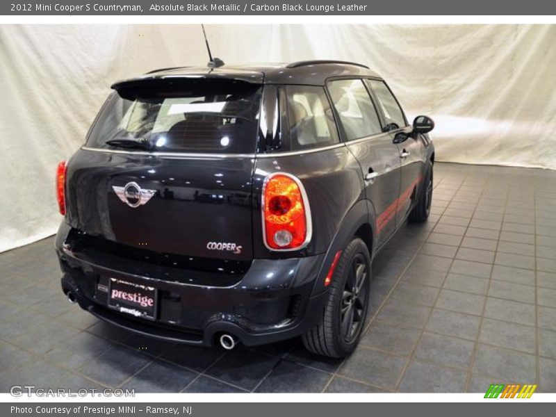 Absolute Black Metallic / Carbon Black Lounge Leather 2012 Mini Cooper S Countryman