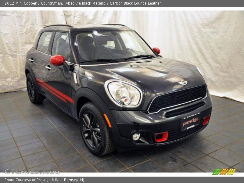 Absolute Black Metallic / Carbon Black Lounge Leather 2012 Mini Cooper S Countryman