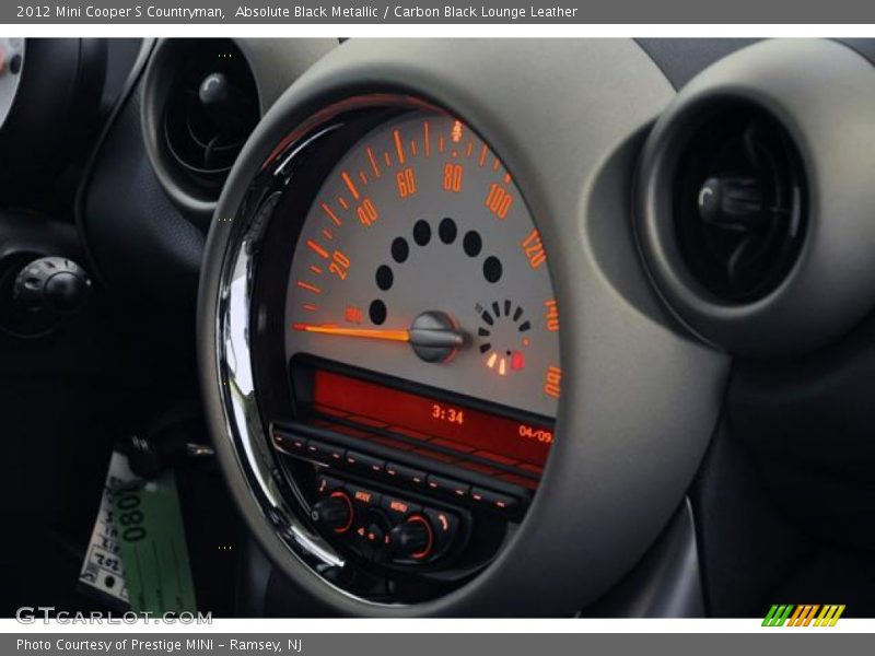 Absolute Black Metallic / Carbon Black Lounge Leather 2012 Mini Cooper S Countryman