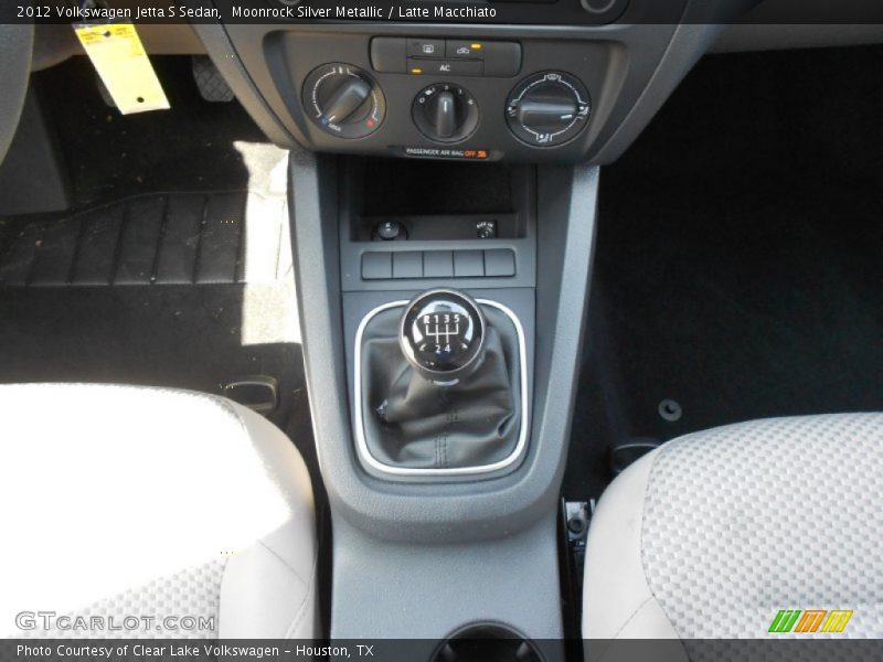 Moonrock Silver Metallic / Latte Macchiato 2012 Volkswagen Jetta S Sedan