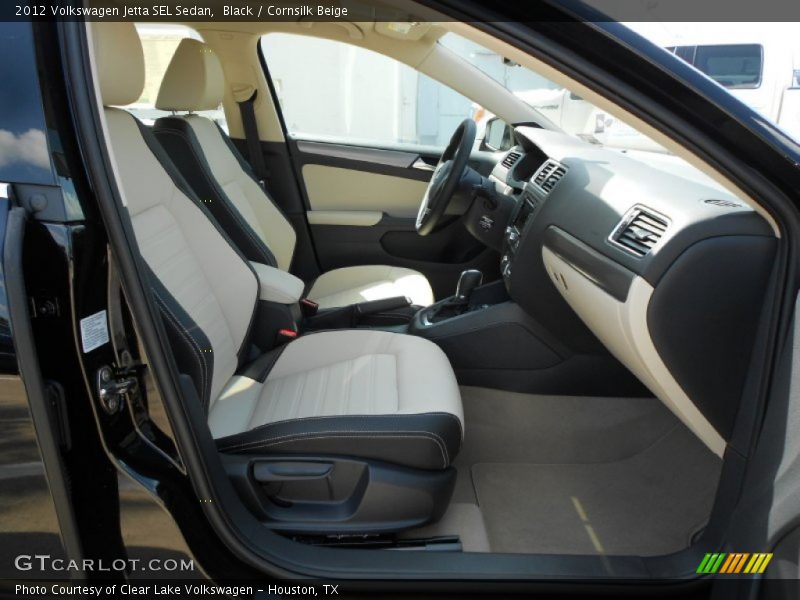 Black / Cornsilk Beige 2012 Volkswagen Jetta SEL Sedan