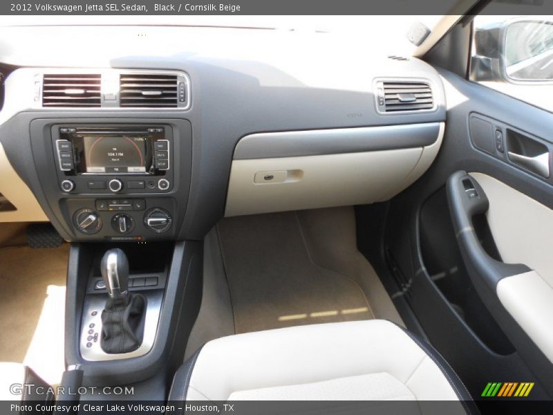 Black / Cornsilk Beige 2012 Volkswagen Jetta SEL Sedan