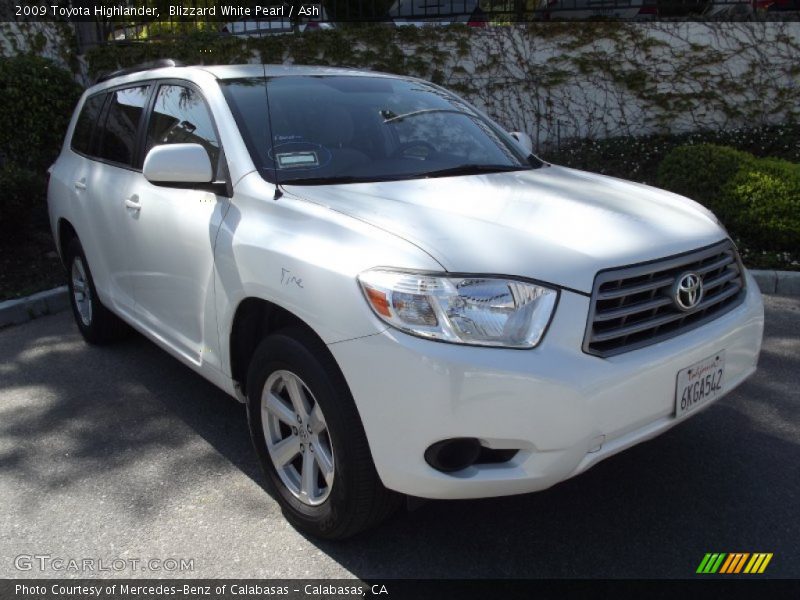 Blizzard White Pearl / Ash 2009 Toyota Highlander