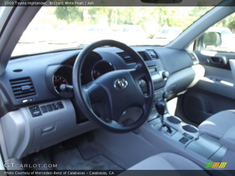 Blizzard White Pearl / Ash 2009 Toyota Highlander