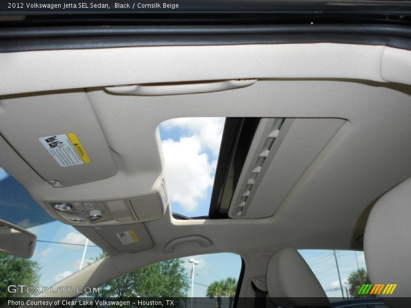 Black / Cornsilk Beige 2012 Volkswagen Jetta SEL Sedan
