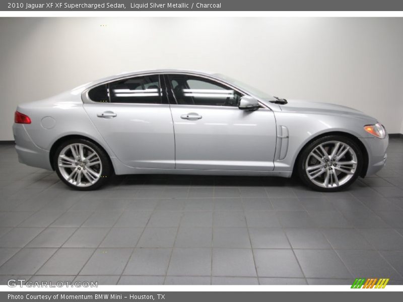 Liquid Silver Metallic / Charcoal 2010 Jaguar XF XF Supercharged Sedan