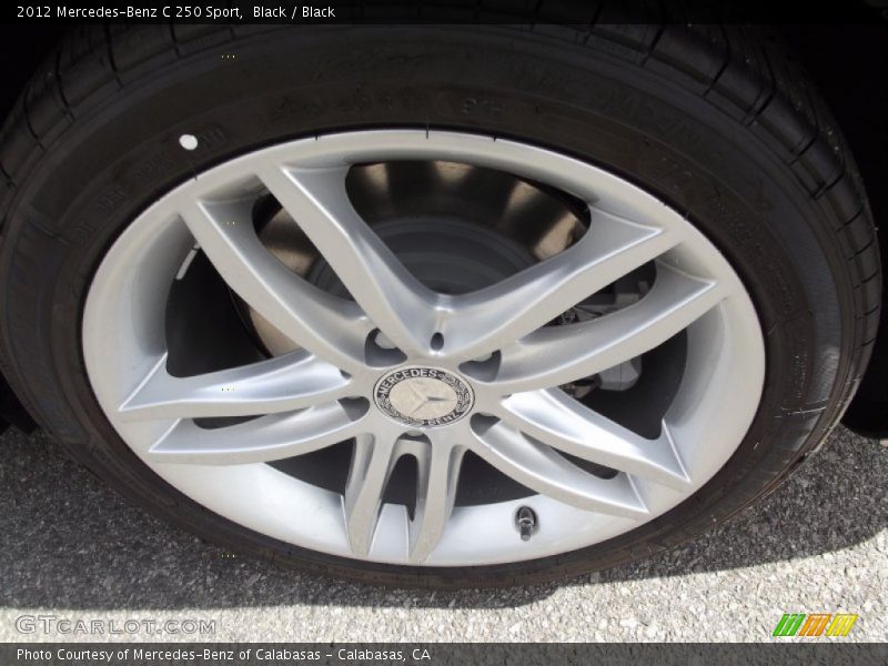 Black / Black 2012 Mercedes-Benz C 250 Sport