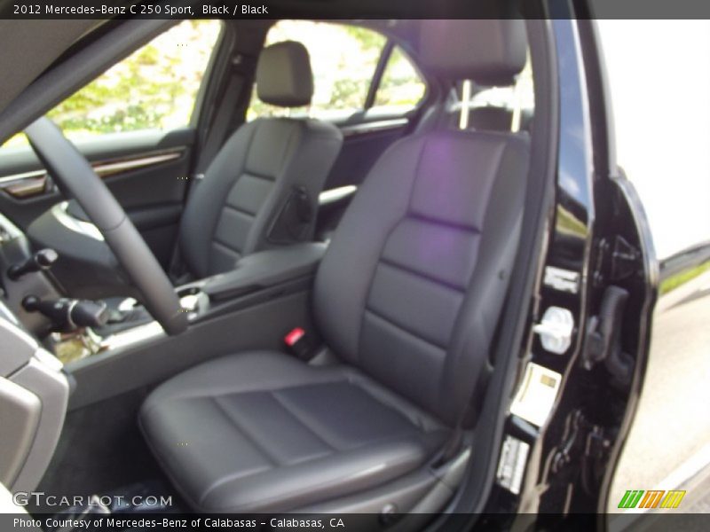 Black / Black 2012 Mercedes-Benz C 250 Sport
