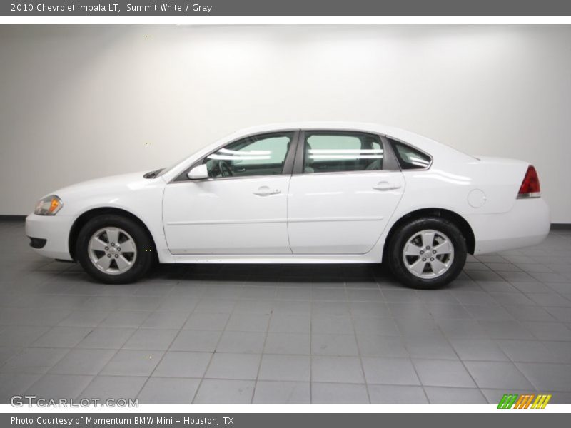Summit White / Gray 2010 Chevrolet Impala LT