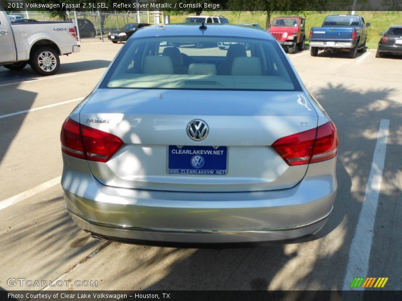 Reflex Silver Metallic / Cornsilk Beige 2012 Volkswagen Passat 2.5L SEL