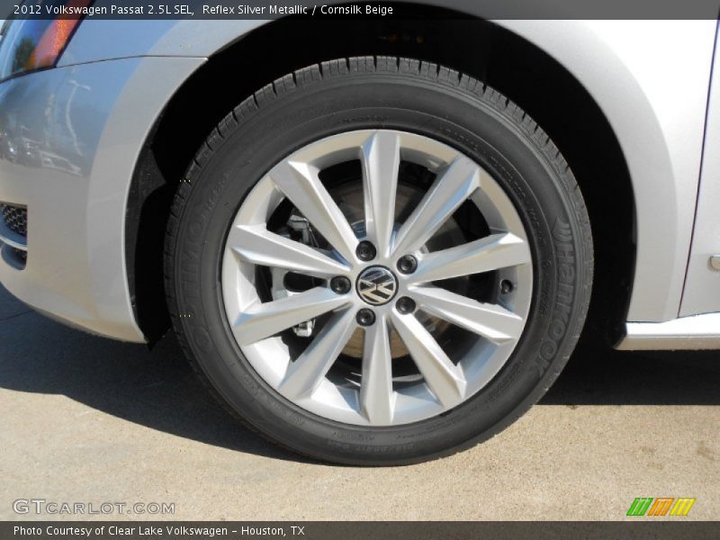 Reflex Silver Metallic / Cornsilk Beige 2012 Volkswagen Passat 2.5L SEL